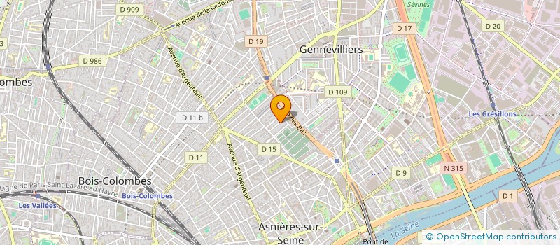 localisation de l'entreprise SCI MATISSE à ASNIERES-SUR-SEINE