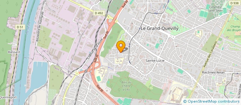 localisation de l'entreprise SCI MATISSE REEDUCATION DEUX  LE GRAND-QUEVILLY