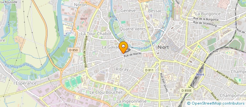 localisation de l'entreprise SCI MATISYD à NIORT