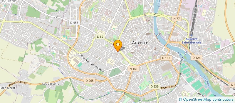 localisation de l'entreprise SCI MATIVET VILLIERS à AUXERRE