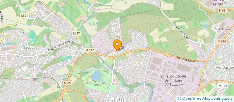 localisation de l'entreprise SCI MATJU  LE CRES
