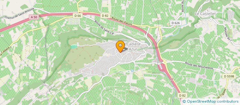 localisation de l'entreprise SCI MATLAU 2 à LA CADIERE-D'AZUR