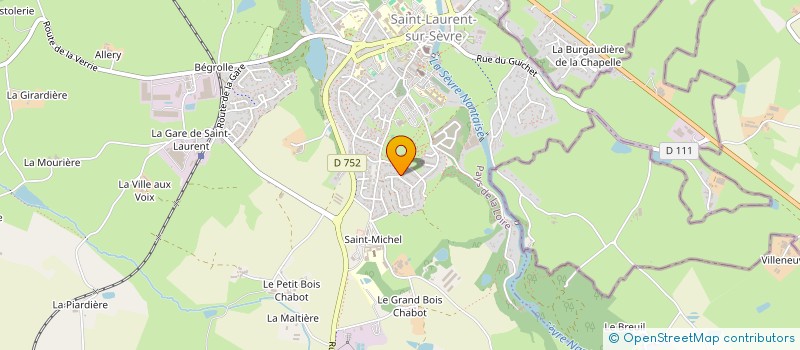 localisation de l'entreprise SCI MATLEA à SAINT-LAURENT-SUR-SEVRE