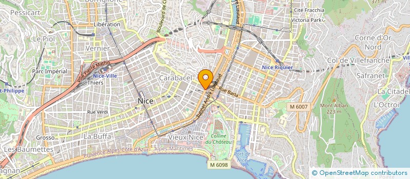 localisation de l'entreprise SCI MATLIV à NICE