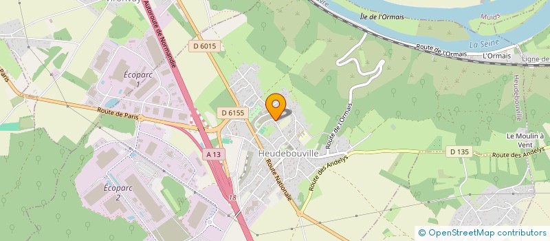 localisation de l'entreprise SCI MATLO  HEUDEBOUVILLE