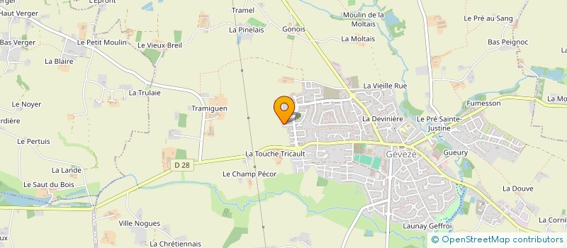 localisation de l'entreprise SCI MATLO  GEVEZE