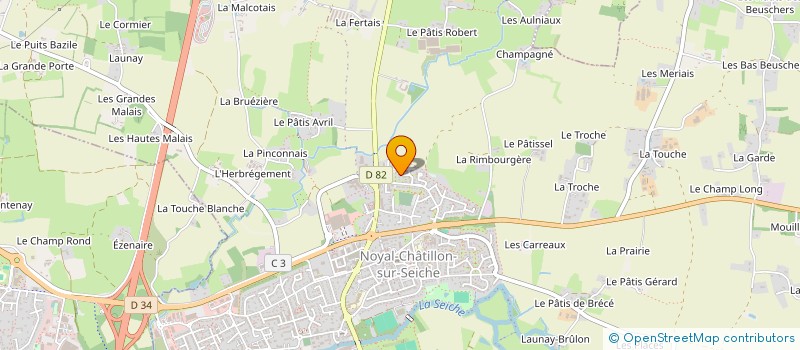 localisation de l'entreprise SCI MATLOC  NOYAL-CHATILLON-SUR-SEICHE