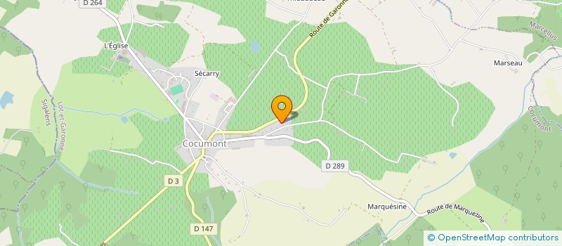 localisation de l'entreprise SCI MATMAE  COCUMONT