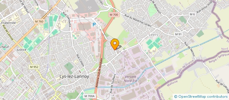 localisation de l'entreprise SCI MATMALOU  LYS-LEZ-LANNOY