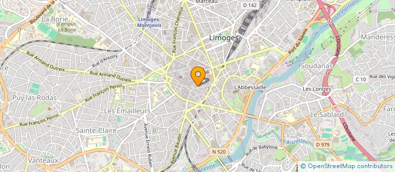 localisation de l'entreprise SCI MATMARET à LIMOGES