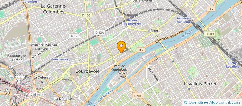 localisation de l'entreprise SCI MATMAX à COURBEVOIE