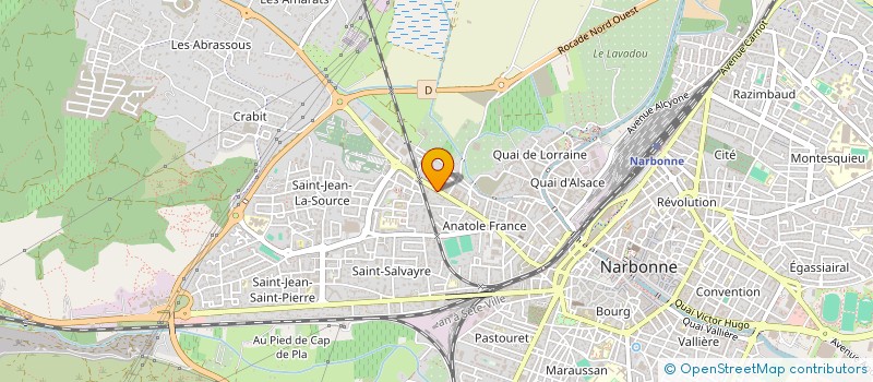 localisation de l'entreprise SCI MATMAX  NARBONNE