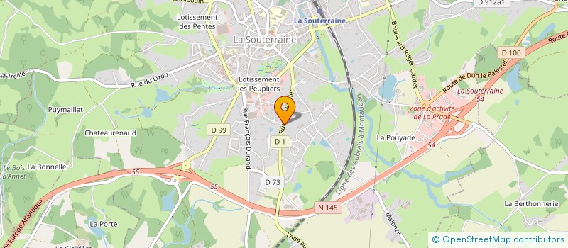 localisation de l'entreprise SCI MATMAX II  LA SOUTERRAINE