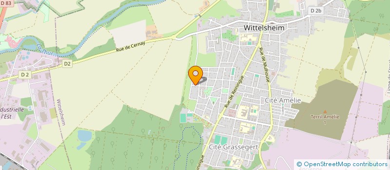 localisation de l'entreprise SCI MATMIMI  WITTELSHEIM