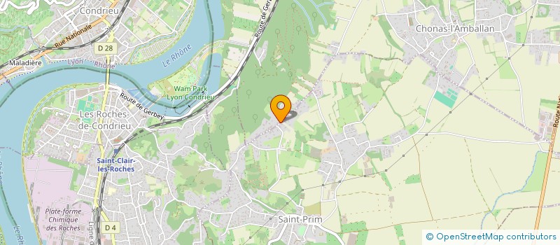 localisation de l'entreprise SCI  MATNAT  CHONAS-L'AMBALLAN