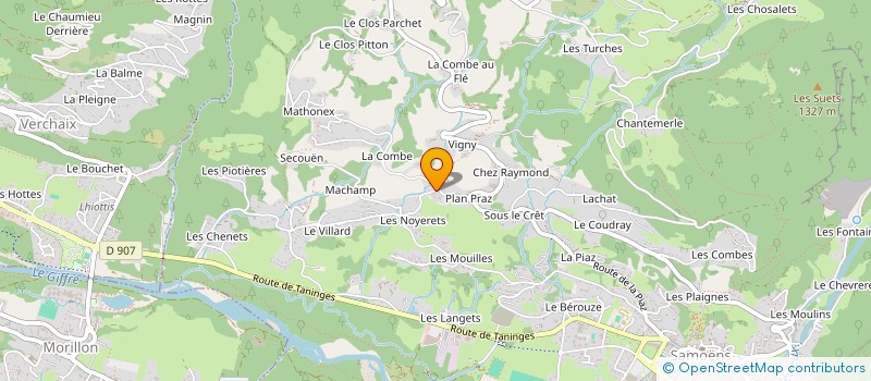 localisation de l'entreprise SCI MATOUG PAGNON POL TOURNY  SAMOENS