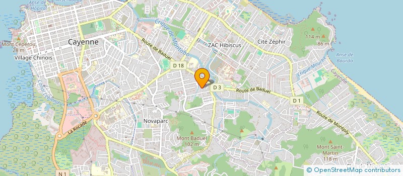 localisation de l'entreprise SCI MATOURIL MATOURY INVESTISS LOCATION  CAYENNE