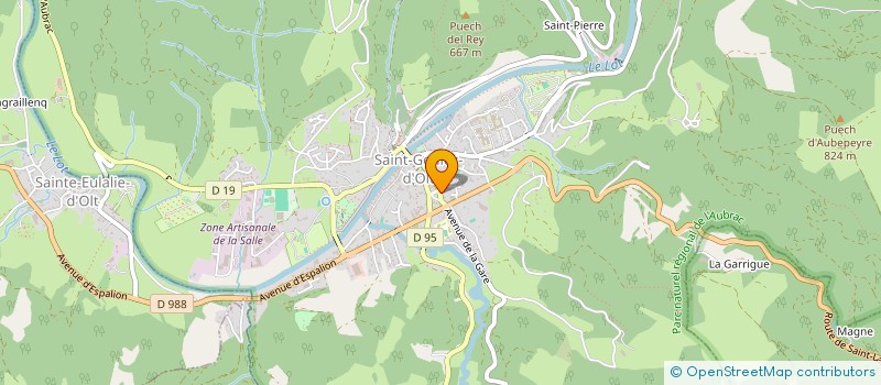 localisation de l'entreprise SCI MATRAS MERE ET FILLE  SAINT GENIEZ D'OLT ET D'AUBRAC