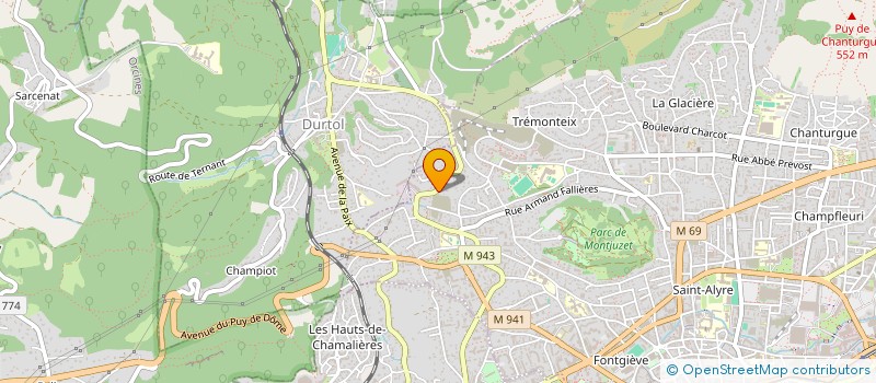 localisation de l'entreprise SCI MATRICE  CLERMONT-FERRAND