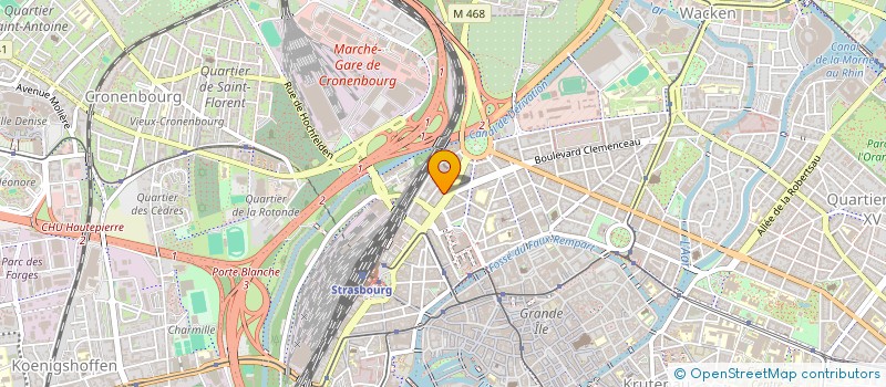 localisation de l'entreprise SCI MATRICK  STRASBOURG