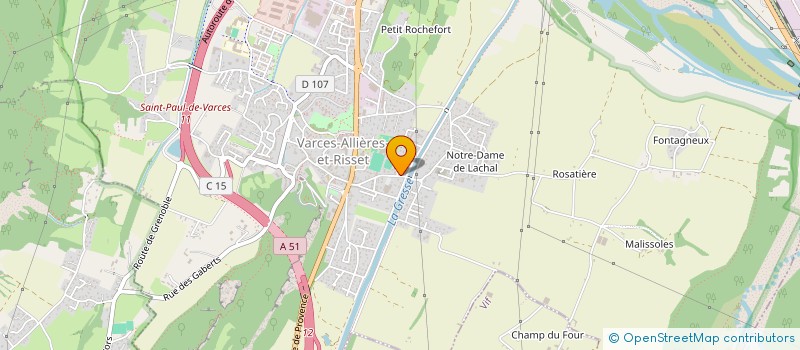 localisation de l'entreprise SCI MATROM à VARCES-ALLIERES-ET-RISSET
