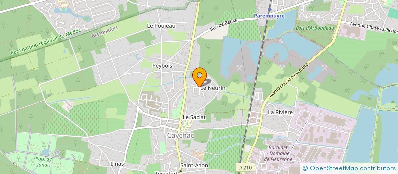 localisation de l'entreprise SCI MATSI à BLANQUEFORT