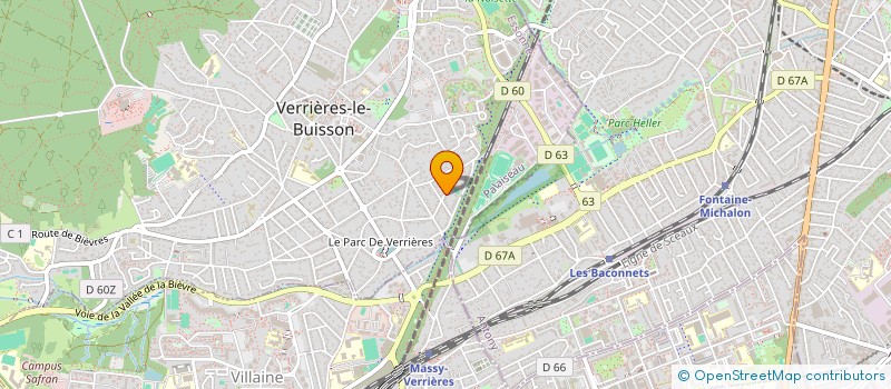 localisation de l'entreprise SCI MATSIM à VERRIERES-LE-BUISSON