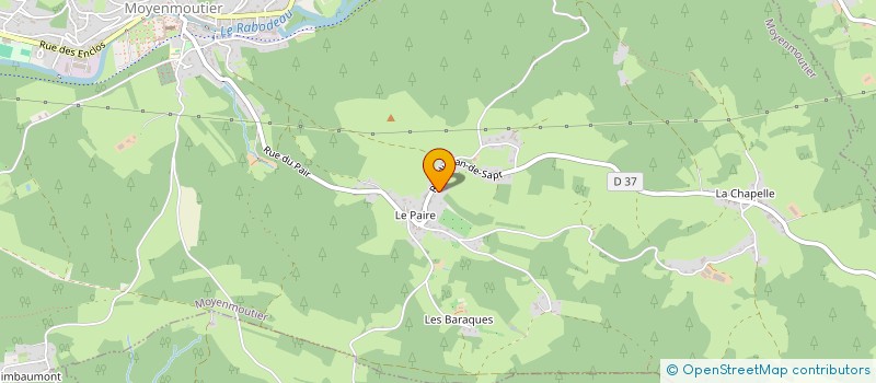 localisation de l'entreprise SCI MATSIM  MOYENMOUTIER