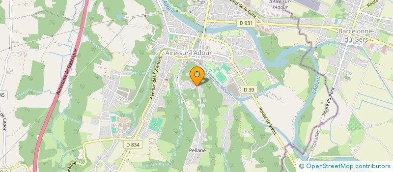 localisation de l'entreprise SCI MATSU  AIRE-SUR-L'ADOUR