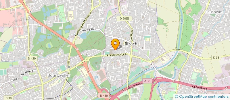 localisation de l'entreprise SCI MATT  ILLZACH