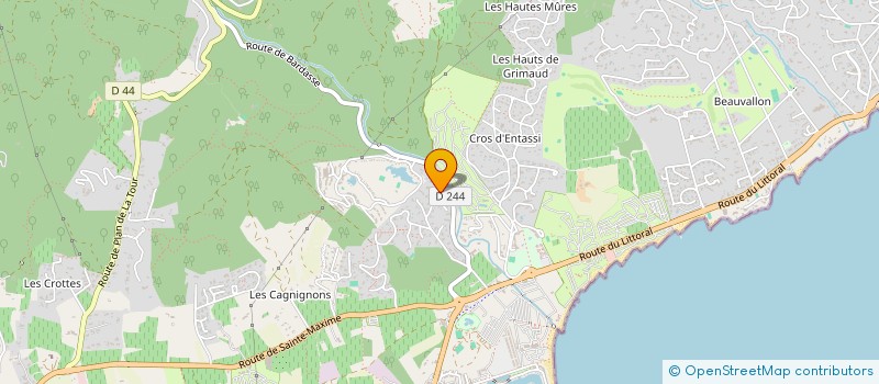 localisation de l'entreprise SCI MATT à GRIMAUD