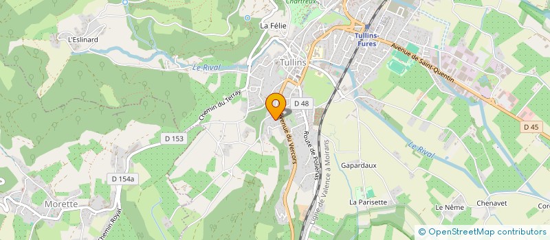 localisation de l'entreprise SCI MATT 87  TULLINS