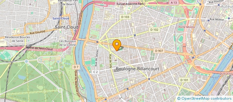 localisation de l'entreprise SCI MATT IMMO à BOULOGNE-BILLANCOURT