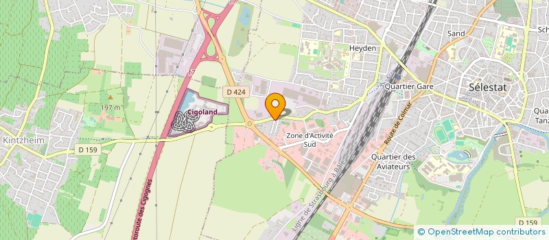 localisation de l'entreprise SCI MATTEO  SELESTAT