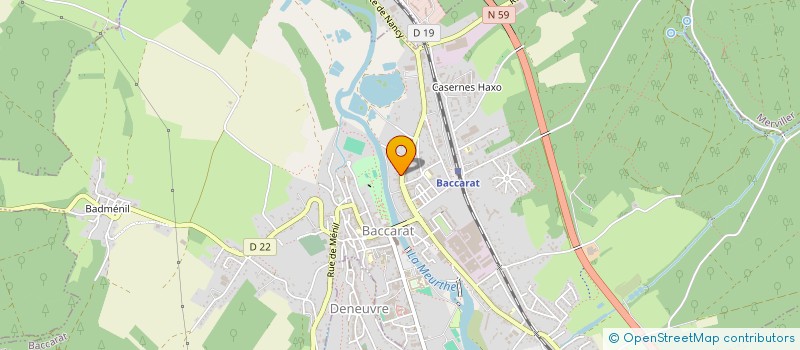 localisation de l'entreprise SCI MATTEO  BACCARAT