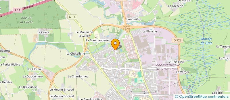 localisation de l'entreprise SCI MATTHEO  ANCENIS-SAINT-GEREON