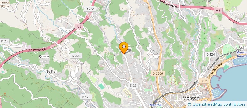 localisation de l'entreprise SCI MATTHEO à MENTON