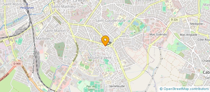 localisation de l'entreprise SCI MATTHIEU  PERPIGNAN