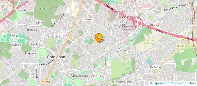 localisation de l'entreprise SCI MATTHIEU à GRADIGNAN