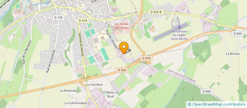 localisation de l'entreprise SCI MATTIEU à L'AIGLE