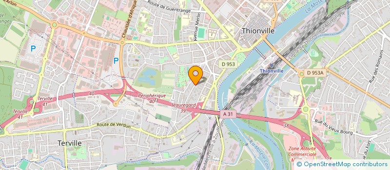 localisation de l'entreprise SCI MATUVU à THIONVILLE