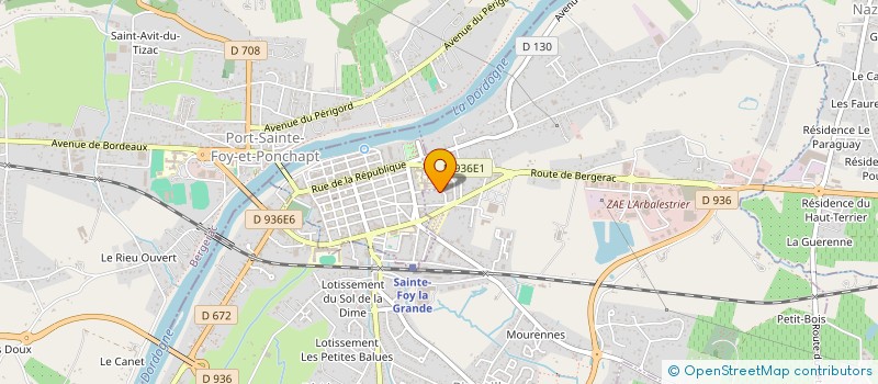 localisation de l'entreprise SCI MATY  PINEUILH