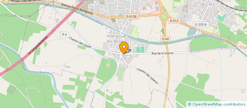 localisation de l'entreprise SCI MAUBERT à VILLENEUVE-LES-BEZIERS