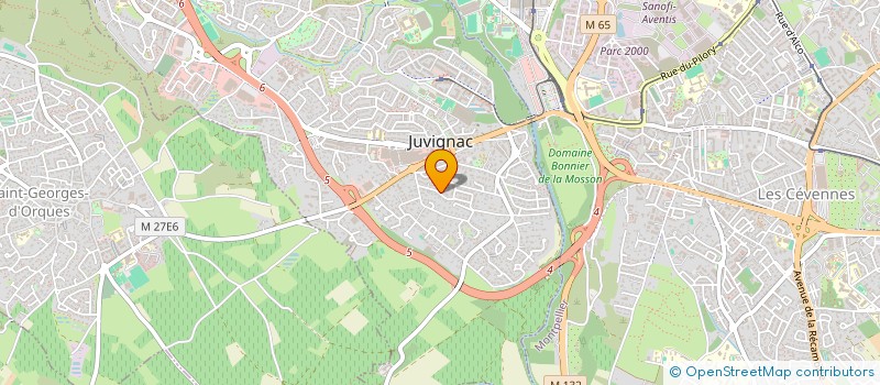 localisation de l'entreprise SCI MAUD  JUVIGNAC