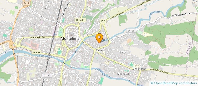 localisation de l'entreprise SCI MAUD à MONTELIMAR