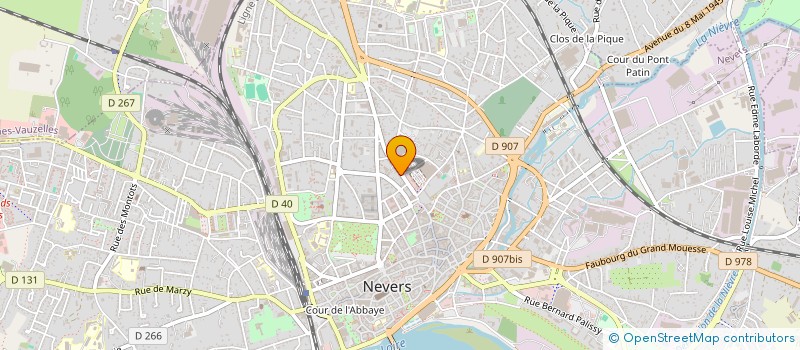 localisation de l'entreprise SCI MAUD ET CLEMENCE à NEVERS