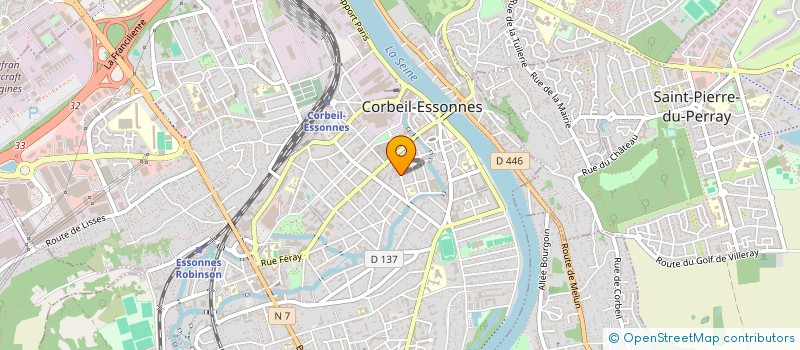 localisation de l'entreprise SCI MAUDE à CORBEIL-ESSONNES