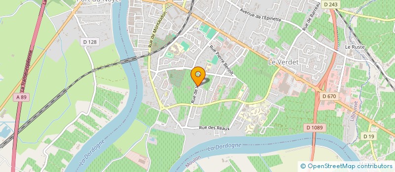 localisation de l'entreprise SCI MAUDEB  LIBOURNE