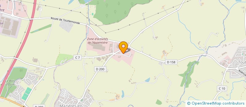 localisation de l'entreprise SCI MAUDET PHILIPPE  MAZIERES-EN-MAUGES