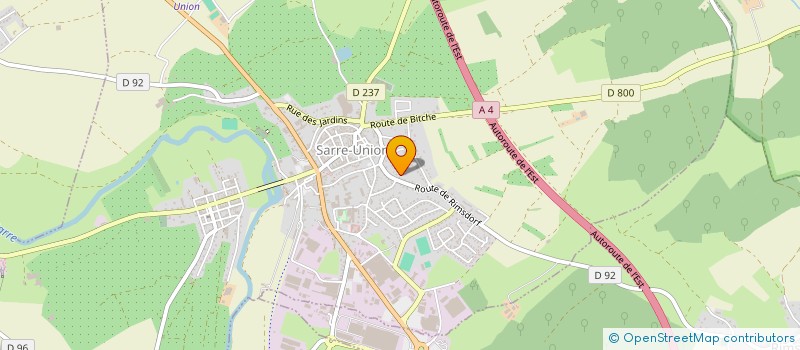 localisation de l'entreprise SCI MAUDFLO  SARRE-UNION